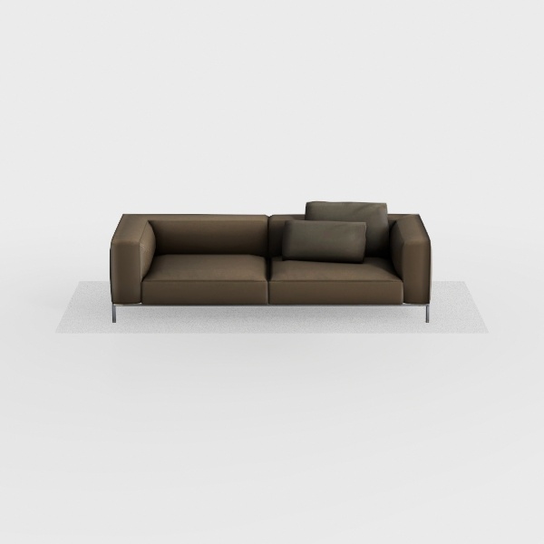 COLAMY 95&quot; Oversized PU Leather Sofa for Living Ro