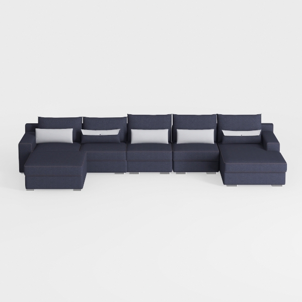 HONBAY Modular Sleeper Sofa Bed with Storage
