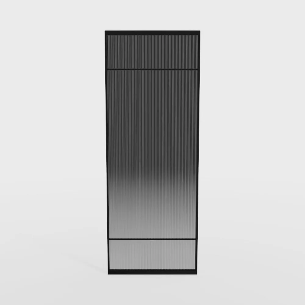 Fluted Wood Dresser 5 Drawers Dresser for Bedroom,