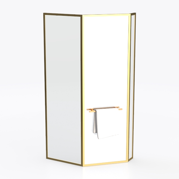 Bifold Shower Door, 32&quot;-33.9&quot; W x 72&quot; H, 1/4&quot;