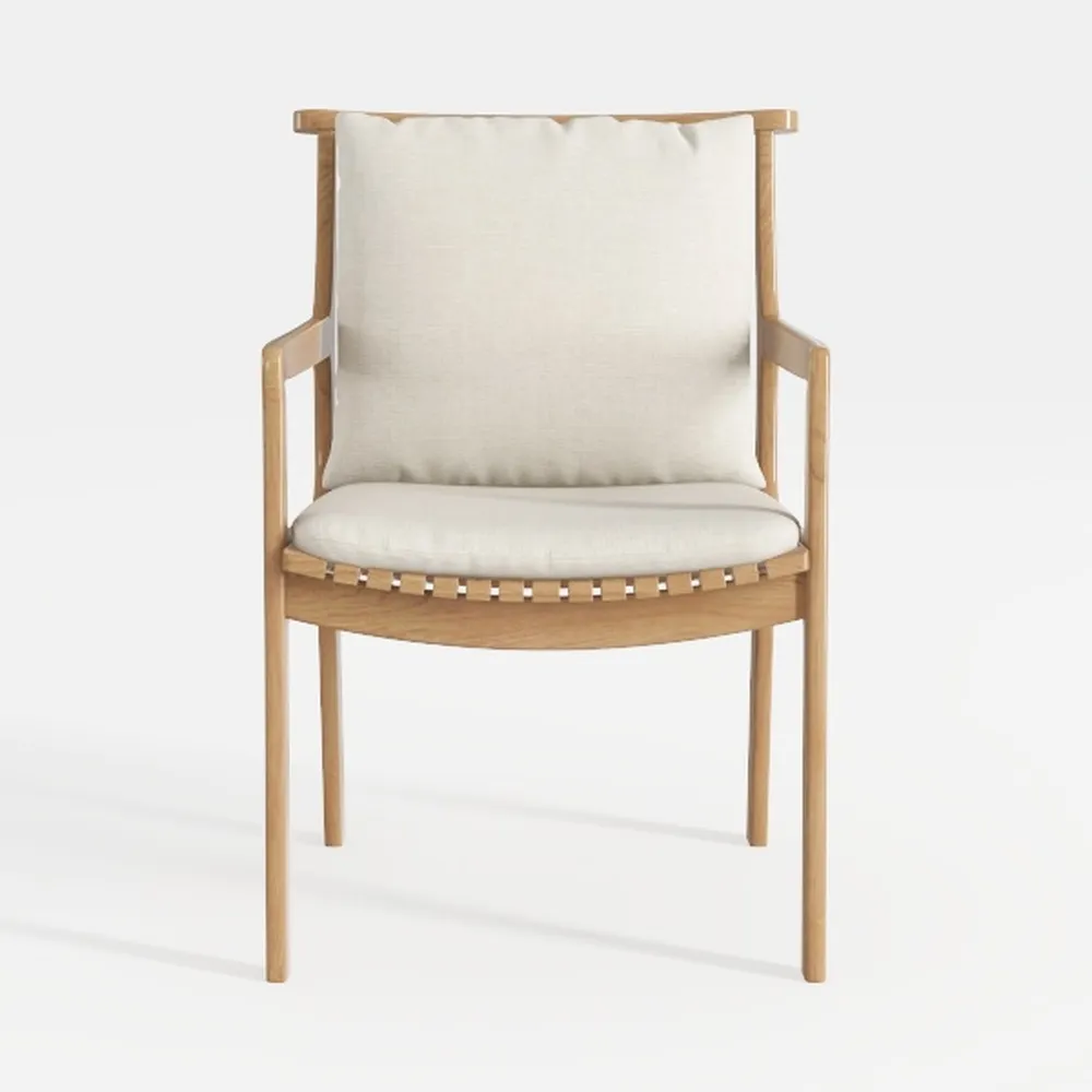 INZOY Mid Century Modern Accent Chair with Wood