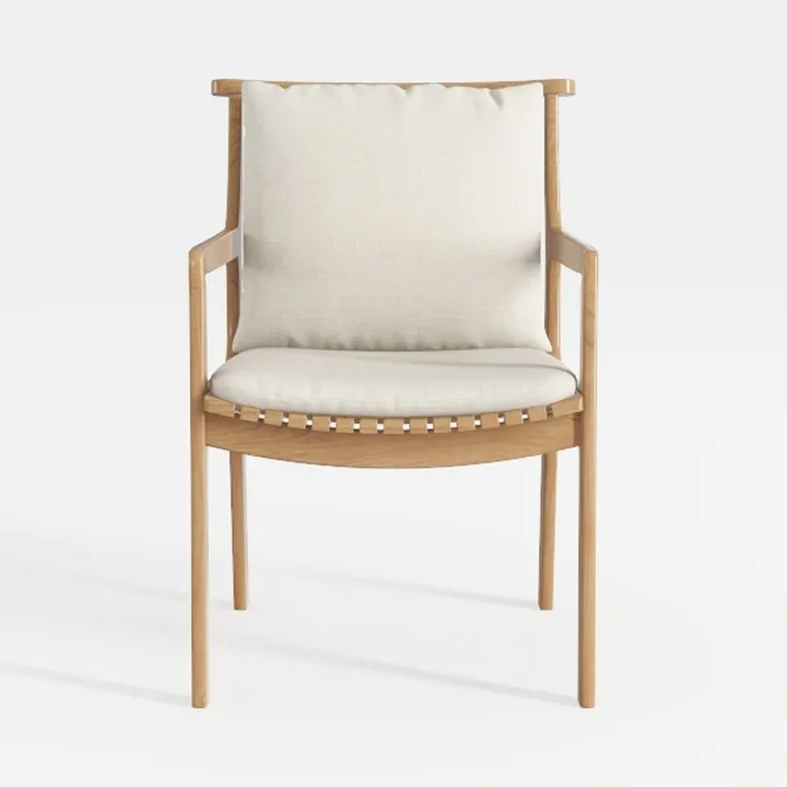 INZOY Mid Century Modern Accent Chair with Wood