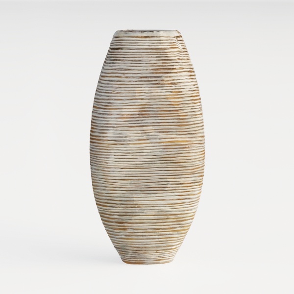 ALMA 9 Inch White Boho Vase for Modern