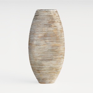 ALMA 9 Inch White Boho Vase for Modern