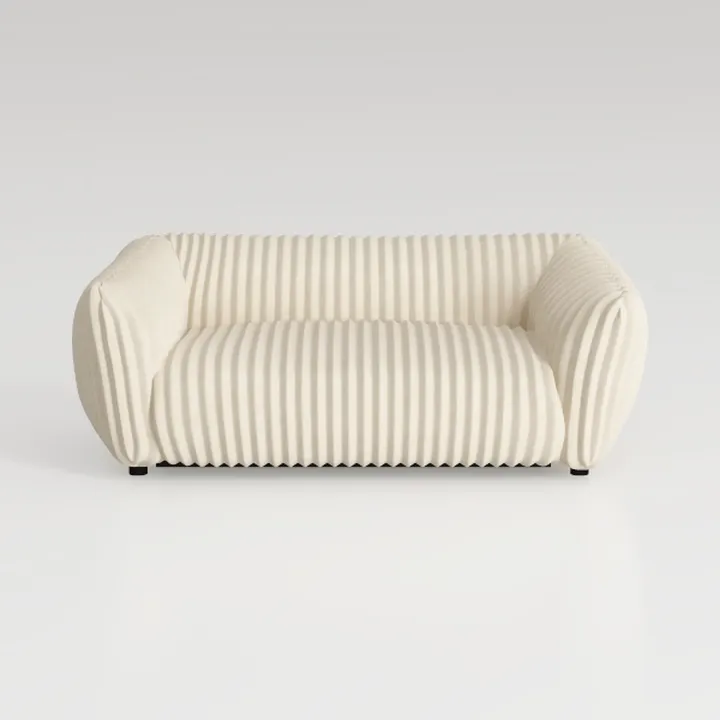 BOWERY HILL Modern Oversized Swivel Fabric Accent 