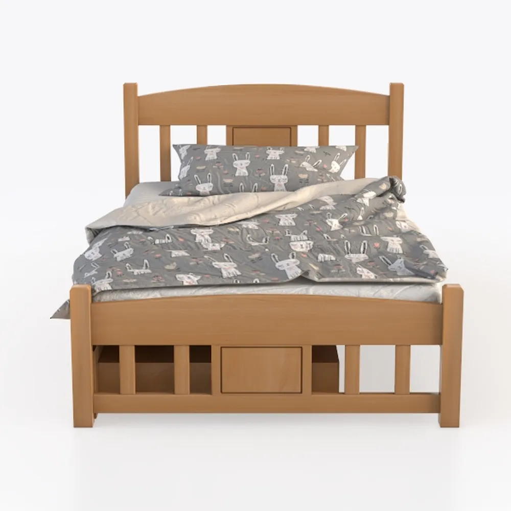 Vida Designs Milan Letto Singolo, Struttura in Legno di Pino Massello, Testiera, Estremità Bassa, Mobili per Camera da Letto, in Legno di Pino, 0.9 m