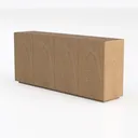 Sideboard Buffet Cabinet with Storage, Modern Left 45 Degree View