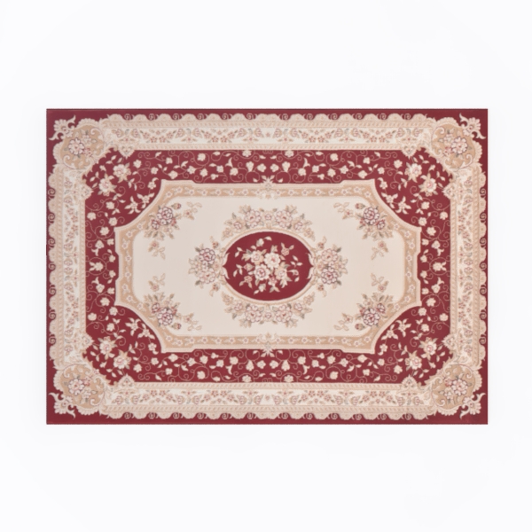 Lahome Boho Purple Floral 5x7 Area Rugs, Machine
