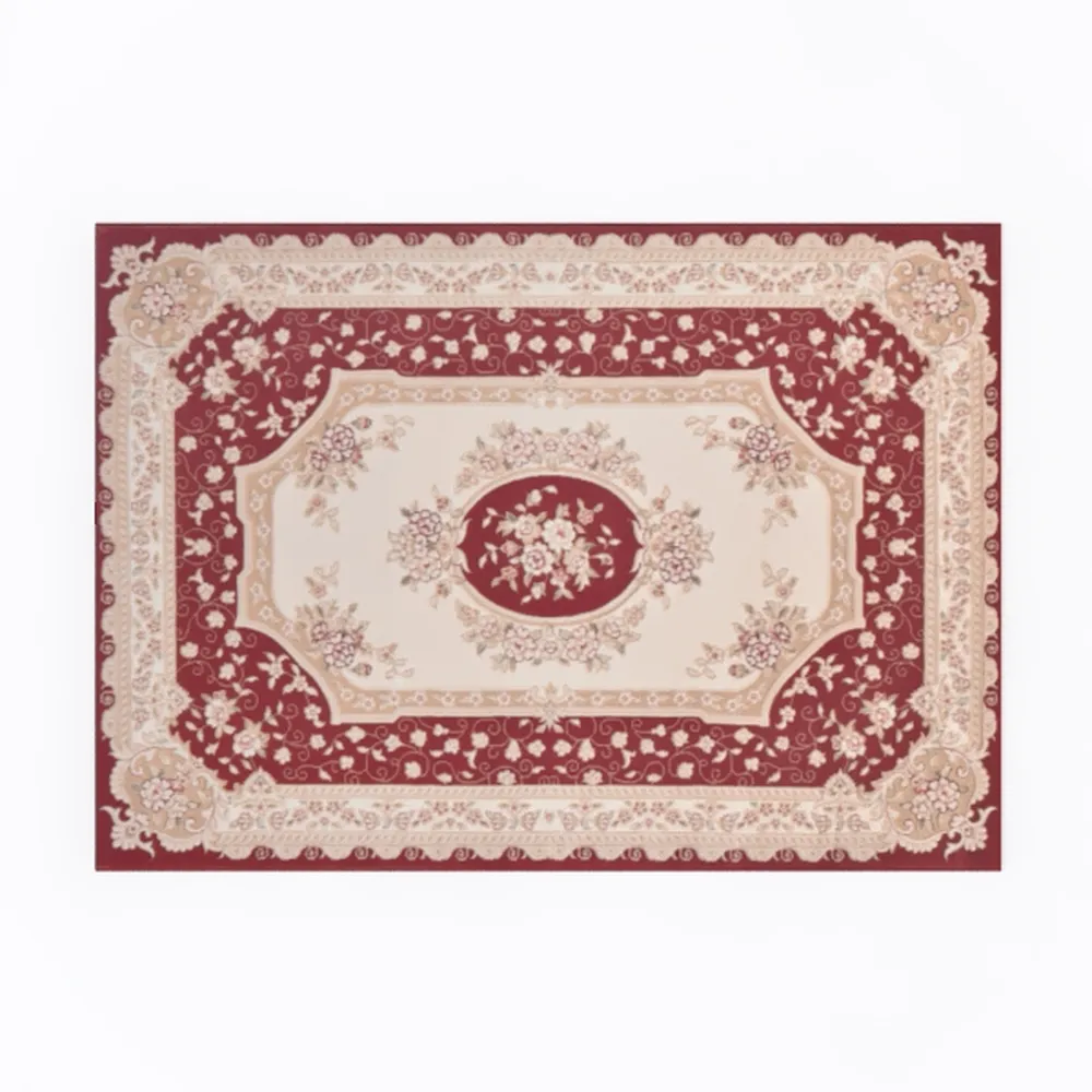 Lahome Boho Purple Floral 5x7 Area Rugs, Machine