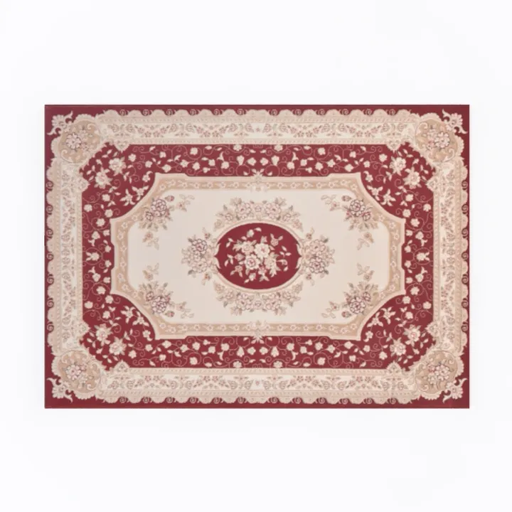 Lahome Boho Purple Floral 5x7 Area Rugs, Machine