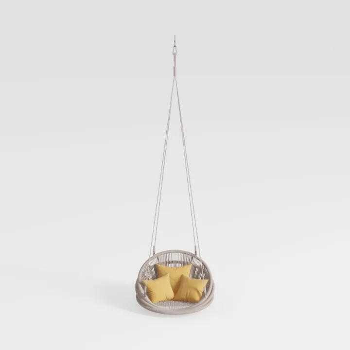 KOUBOO Hanging Rattan Swing Chair with Seat Cushio