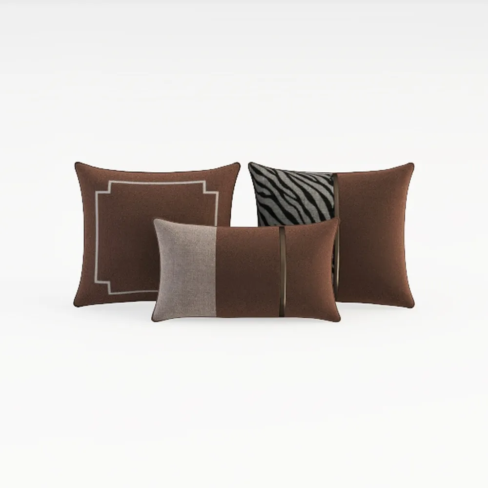 ZWJD Rust Throw Pillow Covers 18x18 Set of 2