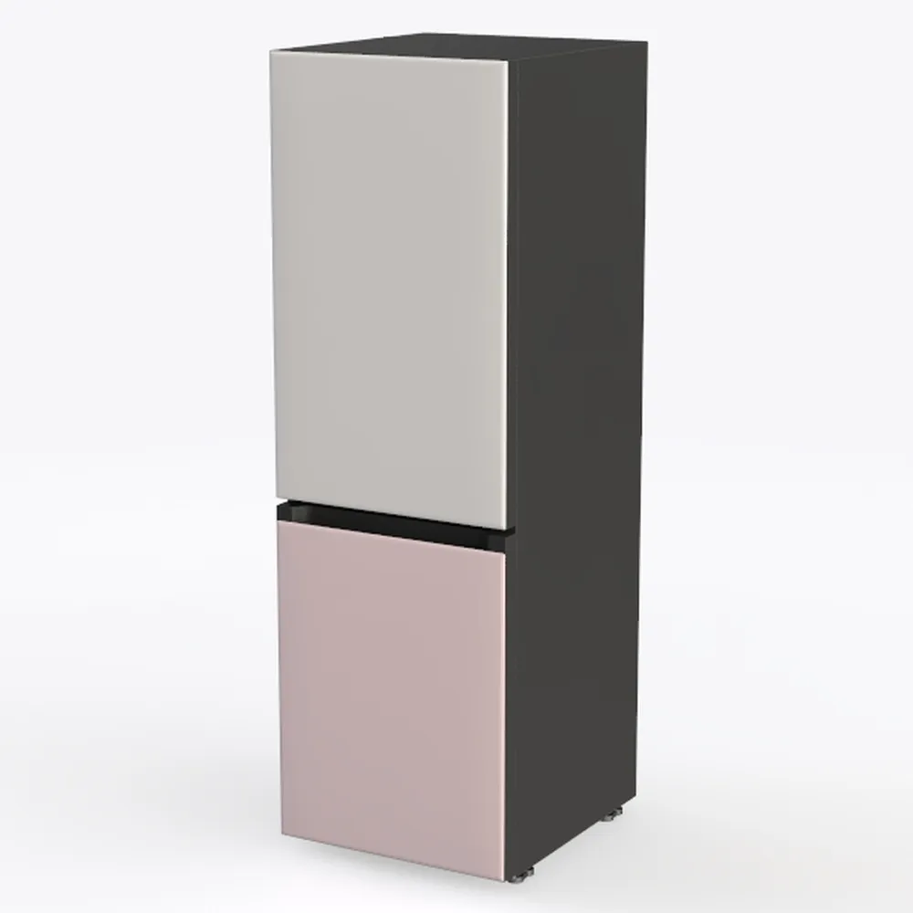 WANAI Double Door Small Refrigerator with Freezer