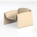 Vespera Chair Beige Left 45 Degree View