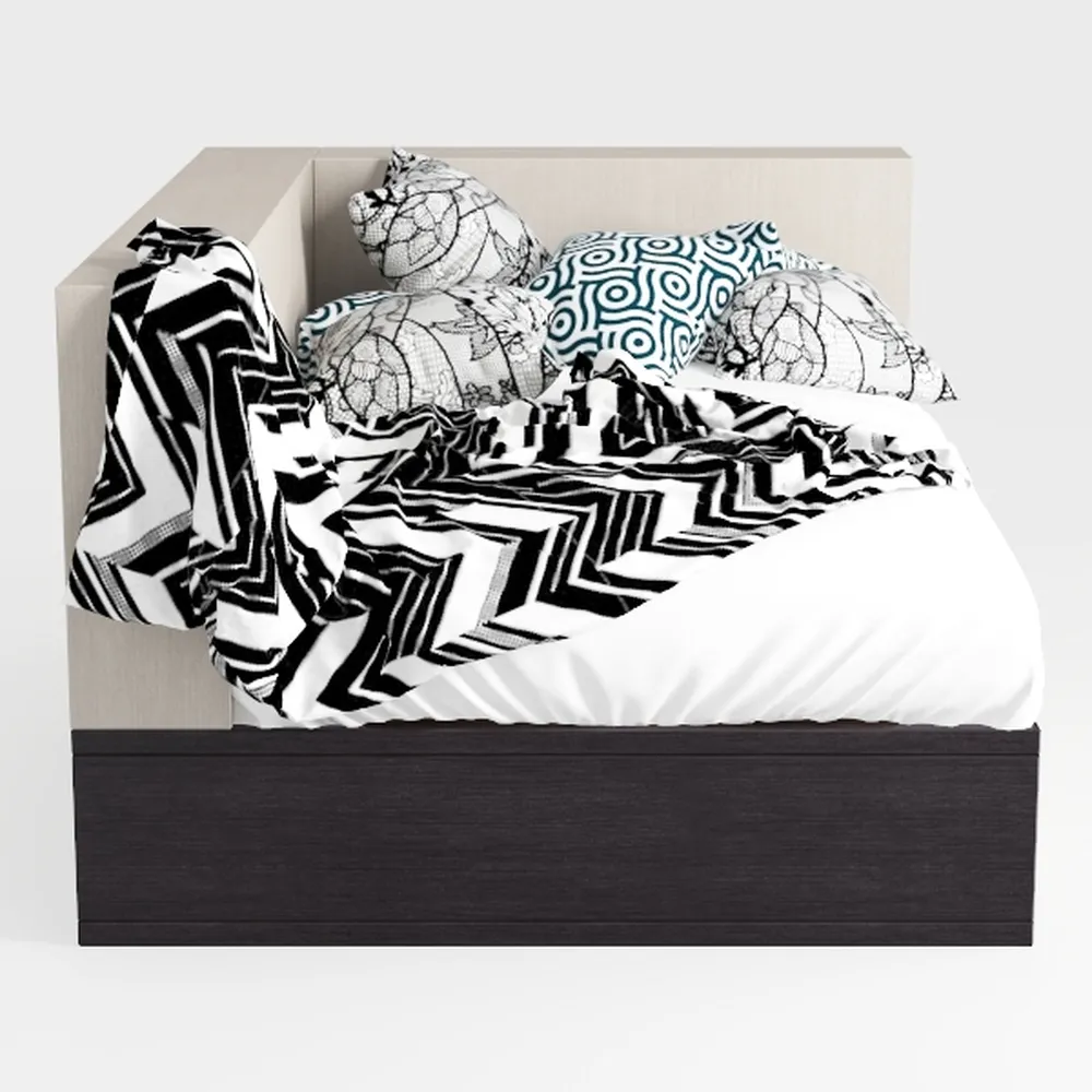 HOJINLINERO Struttura letto king size con testiera in legno, struttura letto in metallo nero, base king size, supporto a doghe in metallo solido e spazio di archiviazione sotto il letto, mobili per