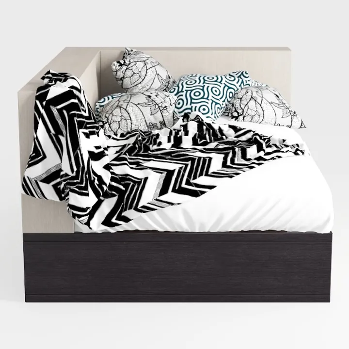 HOJINLINERO Struttura letto king size con testiera in legno, struttura letto in metallo nero, base king size, supporto a doghe in metallo solido e spazio di archiviazione sotto il letto, mobili per