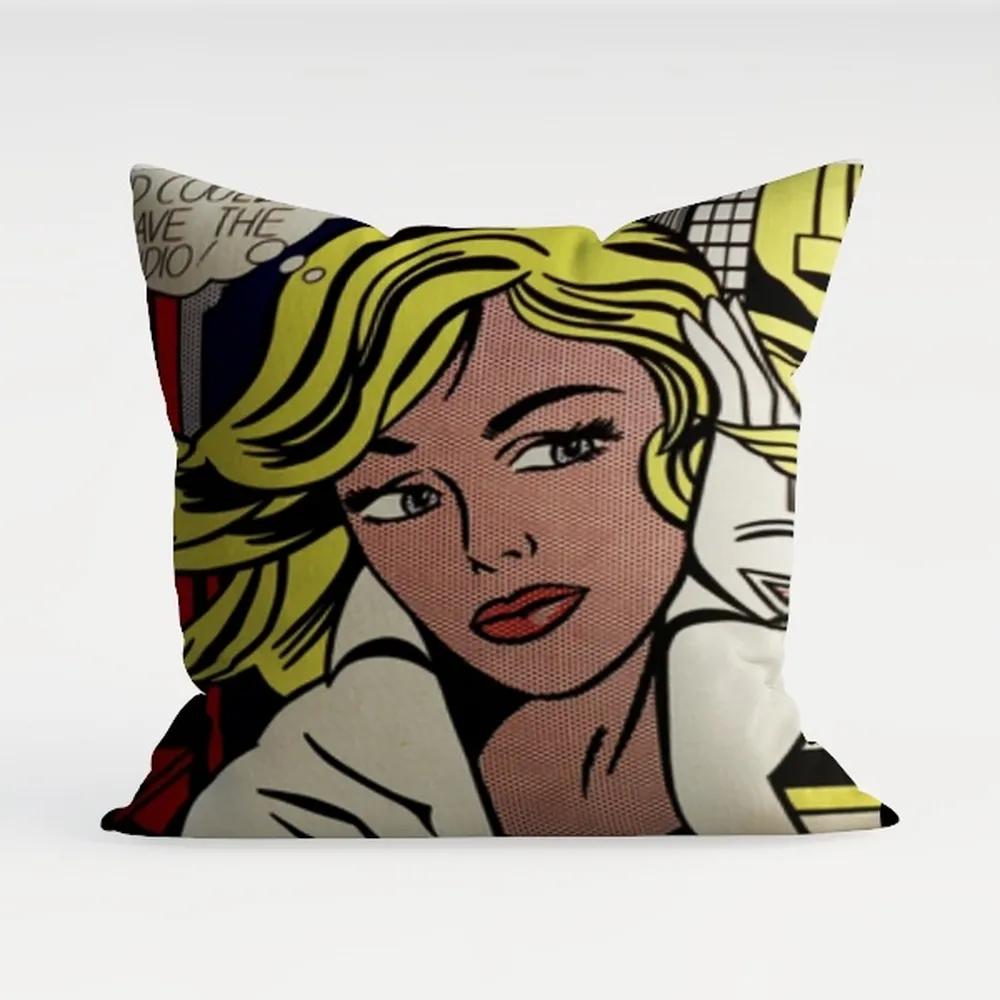 Red Geranium Flowers Pillow Covers 18x18 Inch