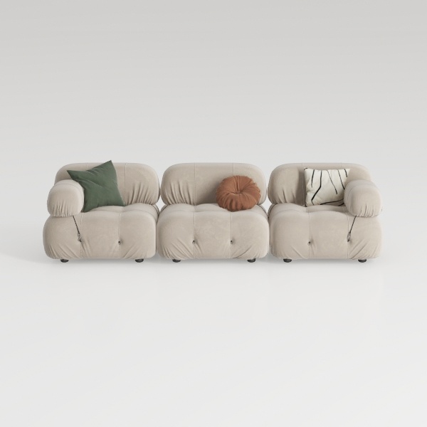 117.3” Modular Sectional Sofa, Corduroy Boneless