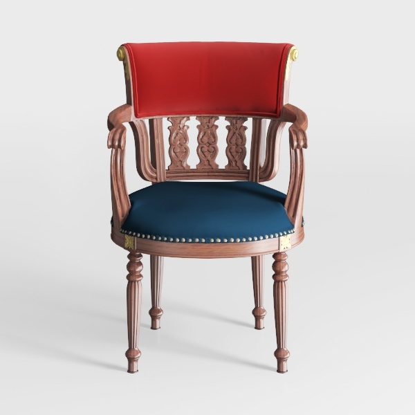 Biscottini Poltrona Salotto e Sedia Camera da Letto 82x55x60 cm | Poltrona Camera da Letto con Finitura Argento | Poltrona Rossa Velluto