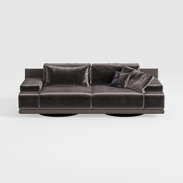 Faux Leather Upholstered Nailhead Sofa, Loveseat