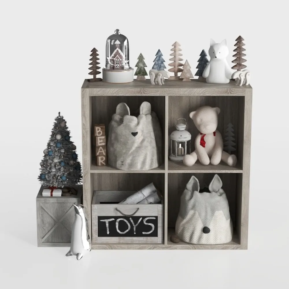 SUPER DEAL 9 Cube Open Shelf Bookcase, 3 x 3