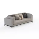 Manhattan Comfort Verandah 112” Chenille Sofa with Right 45 Degree View
