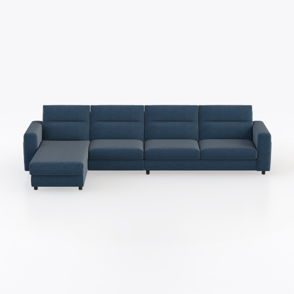 SPOFLYINN L Shaped Sectional Sofa with Storage Foo