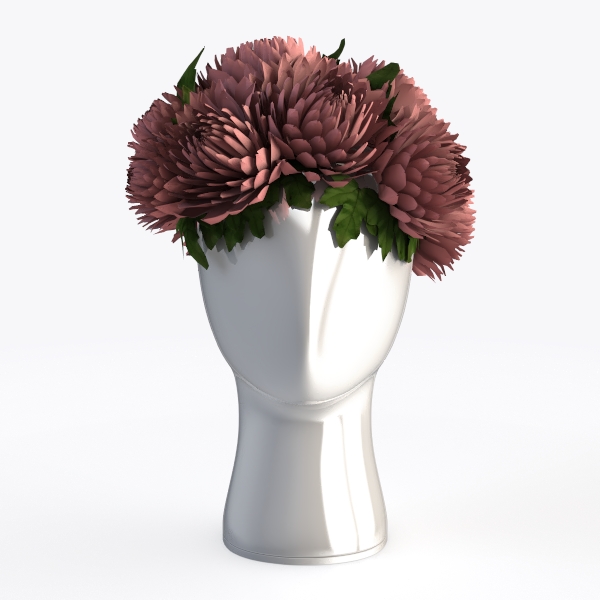 Head Vase Greek Statue Decor