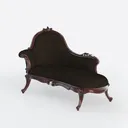 Baxton Studio Flax Victorian Style Contemporary Bl Left 45 Degree View