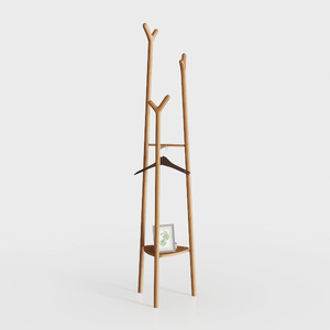 Natural Wood-coat rack 1 (2)