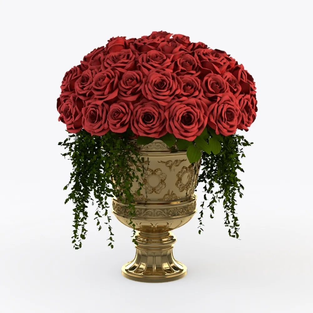 Hydrangea Artificial Flowers with Vase Fall Decor