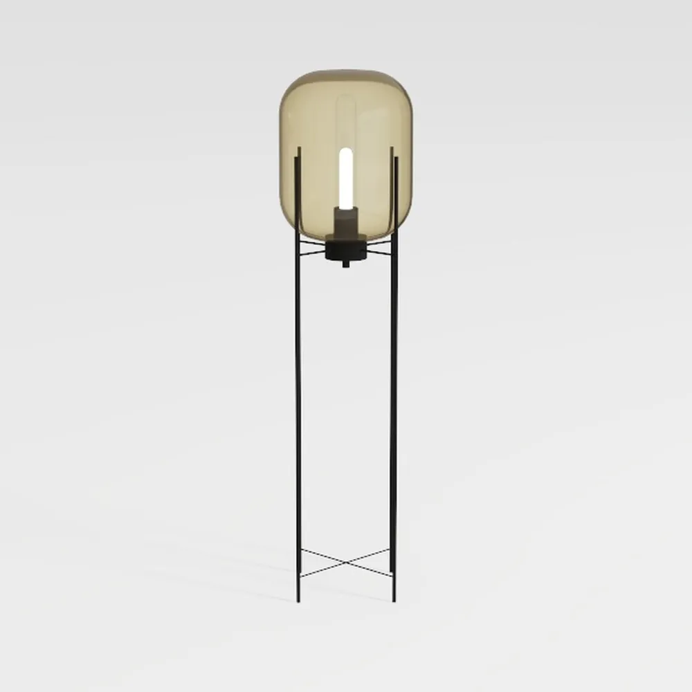 LED Floor Lamp Tall Standing Lamp, Black Modern
