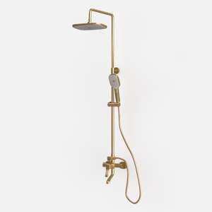 gotonovo Wall Mount Antique Brass 8’’ Round Shower