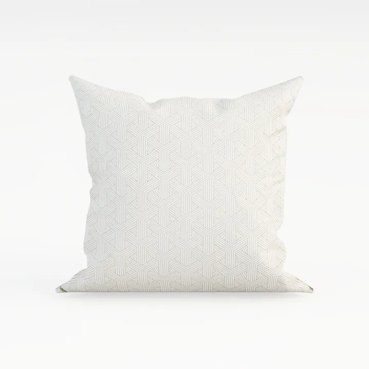 Minimalist Geometric Pattern Fabric Throw Pillow 3D Model