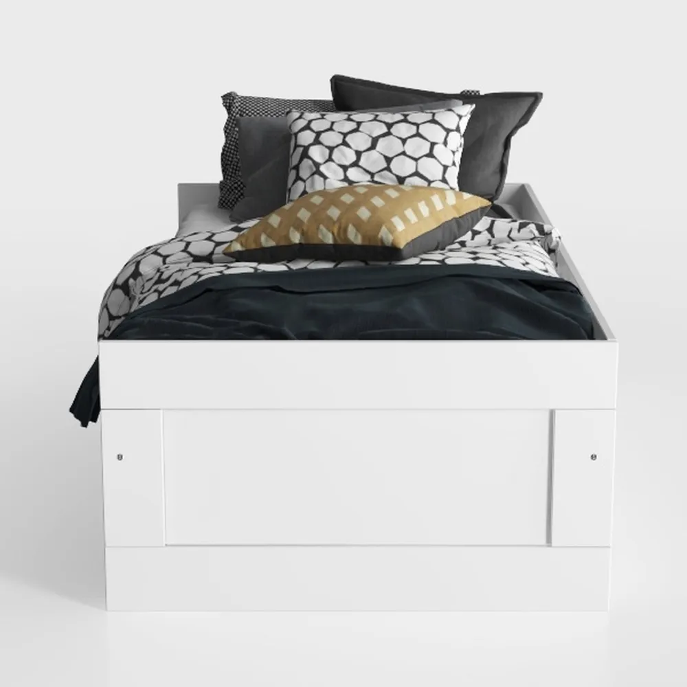 Baxton Studio Libourne Daybed With Trundle White