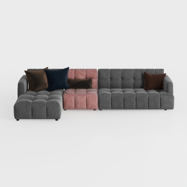 ovios 130.7&quot; Modular Sectional Sofa Couch, U-Shape
