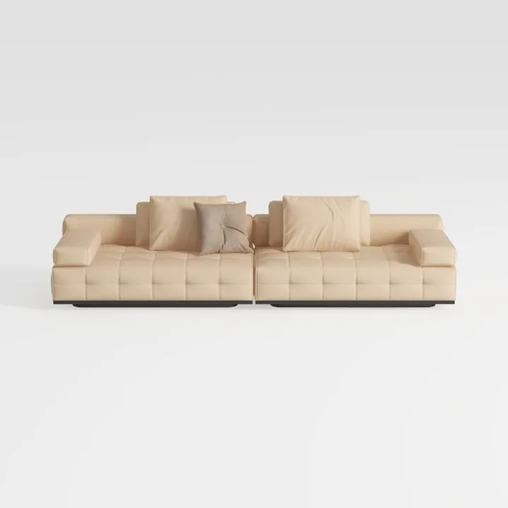 Wooden Skeleton Combination Sofa Villa Large Flat