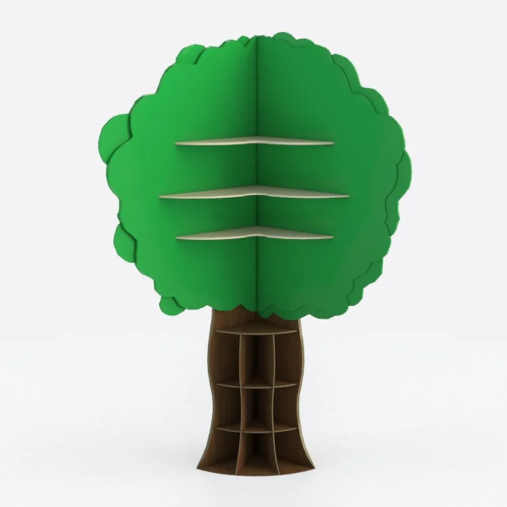 Kids Bookshelf - Wooden Kids Bookcase, Tree