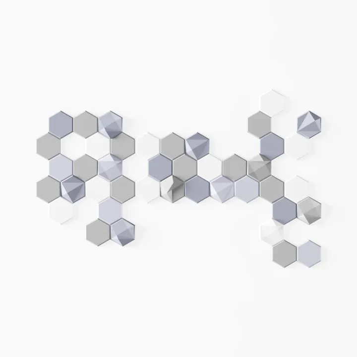 12/24Pcs 3D Hexagon Mirror Wall Stickers DIY Removable Self Adhesive Aesthetic Mosaic Tiles Decals Mirror Home Decoration