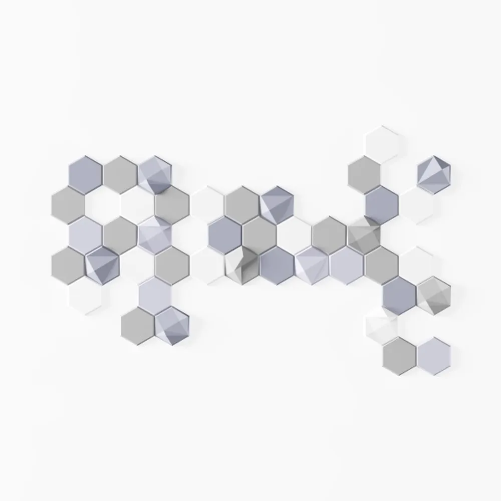 12/24Pcs 3D Hexagon Mirror Wall Stickers DIY Removable Self Adhesive Aesthetic Mosaic Tiles Decals Mirror Home Decoration