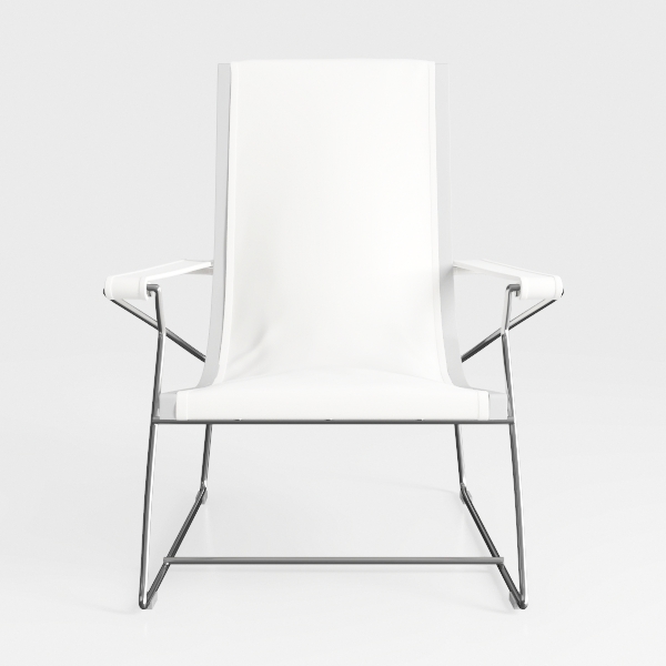 Dining Chairs Set of 4, Modern White PU Leather