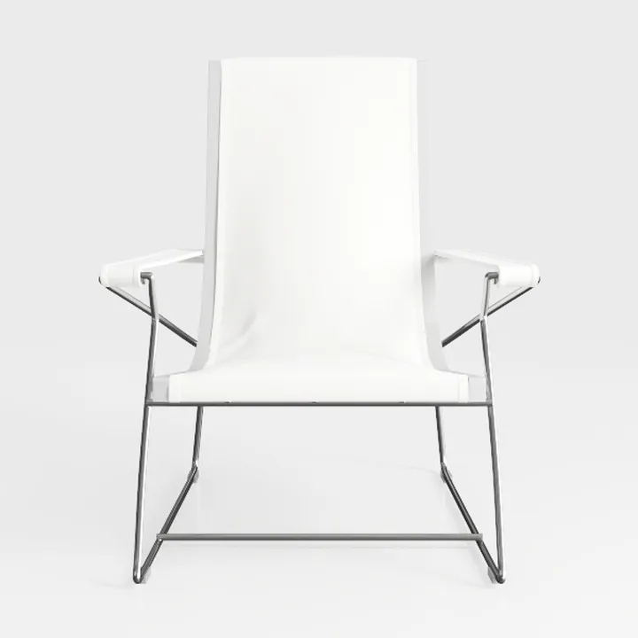 Dining Chairs Set of 4, Modern White PU Leather