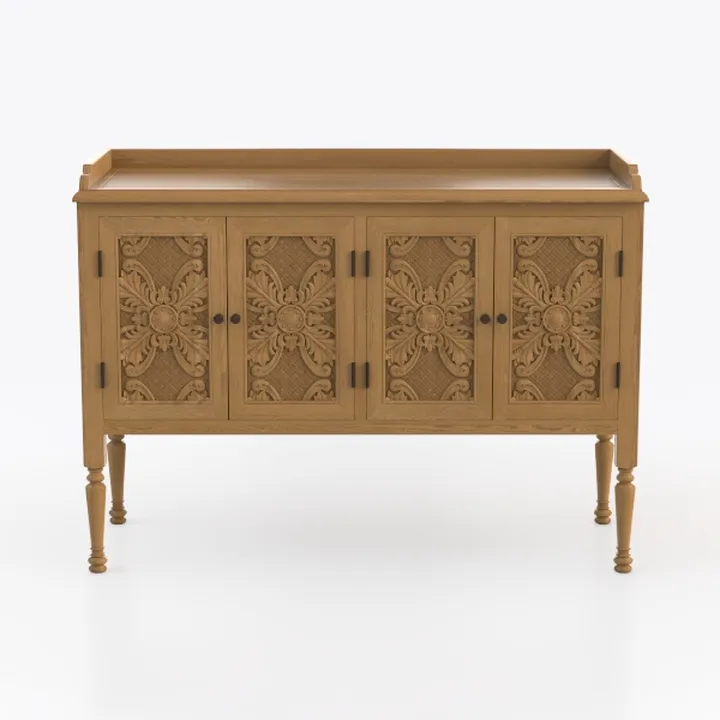 Sideboard Cabinet Solid Wood Carved Sideboard Farm