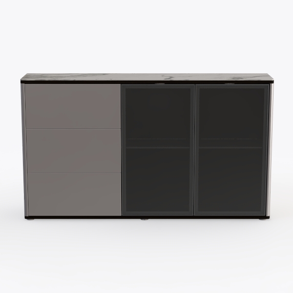 Sideboard Buffet Cabinet, Stackable Cupboard