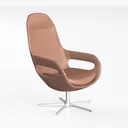 Executive Leather Adjustable Chair Swivel Home Off Left 45 Degree View