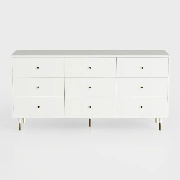 9 Drawers Dresserfor Bedroom, 59" Wide Modern