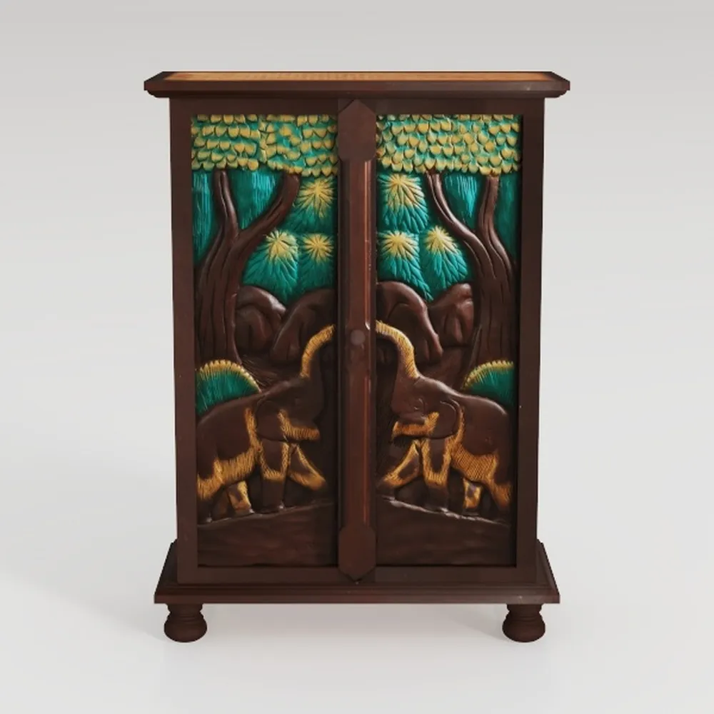 Sophia & William 2-Door Accent Cabinet, Distressed