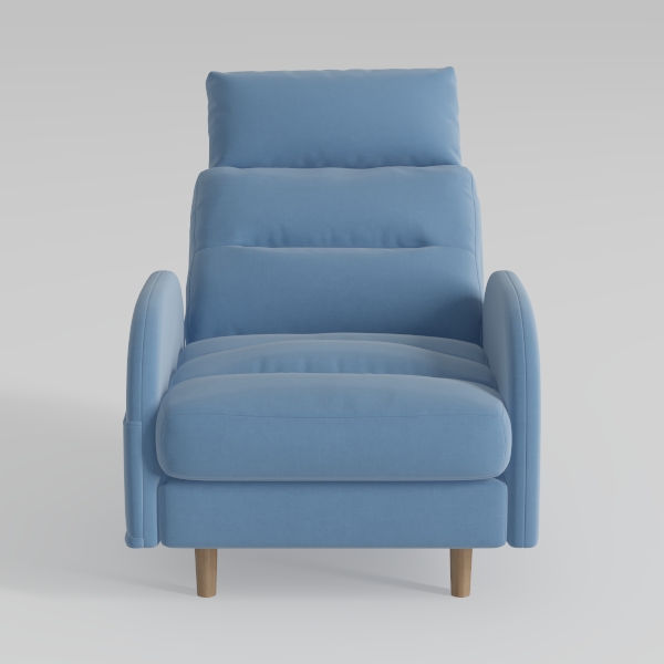 Accent Chair with Ottoman, Comfy Reading Chair and