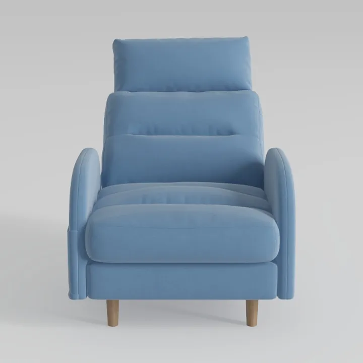 Accent Chair with Ottoman, Comfy Reading Chair and