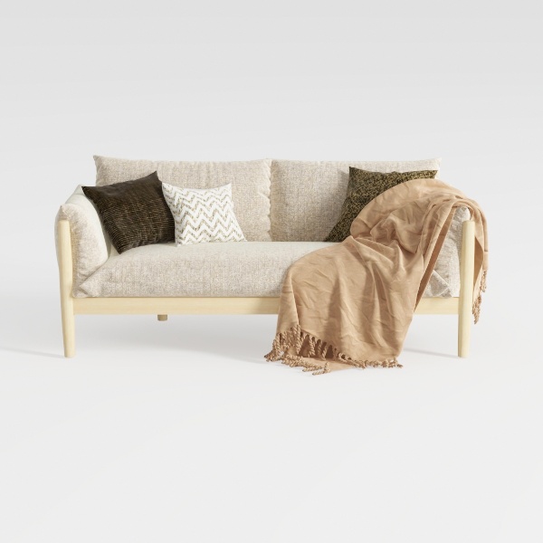 LINSY Futon Sofa Bed: 71 Inch Corduroy Futon Couch